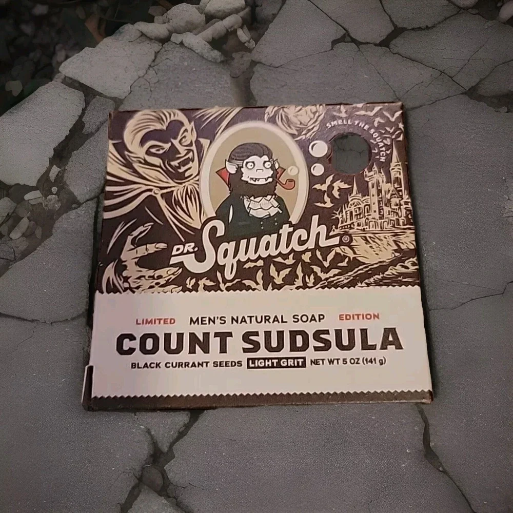 Dr. Squatch Bar Soap Count Sudsula Natural‎ with Light Grit LIMITED EDITION 5oz